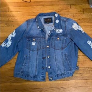 Jean Jacket with rips